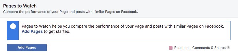 Watch "similar pages" with Facebook Insights.